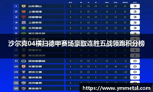 沙尔克04横扫德甲赛场豪取连胜五战领跑积分榜